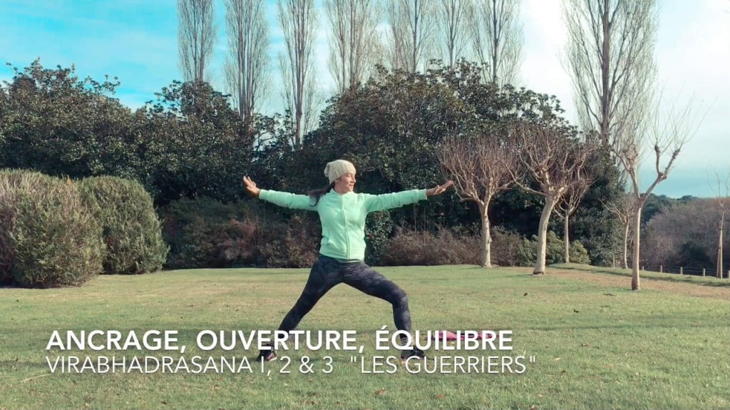 Guerrier yoga ski