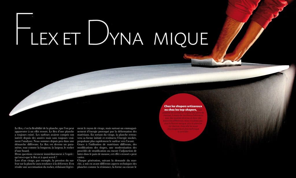 page intérieur du livre Surf & Shape : le flex des planches