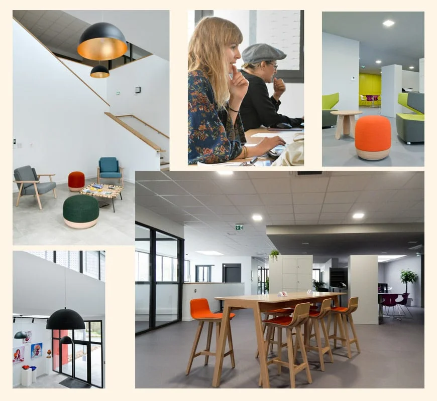 mozaic aperçu de l'espace de coworking Habia à Itxassou